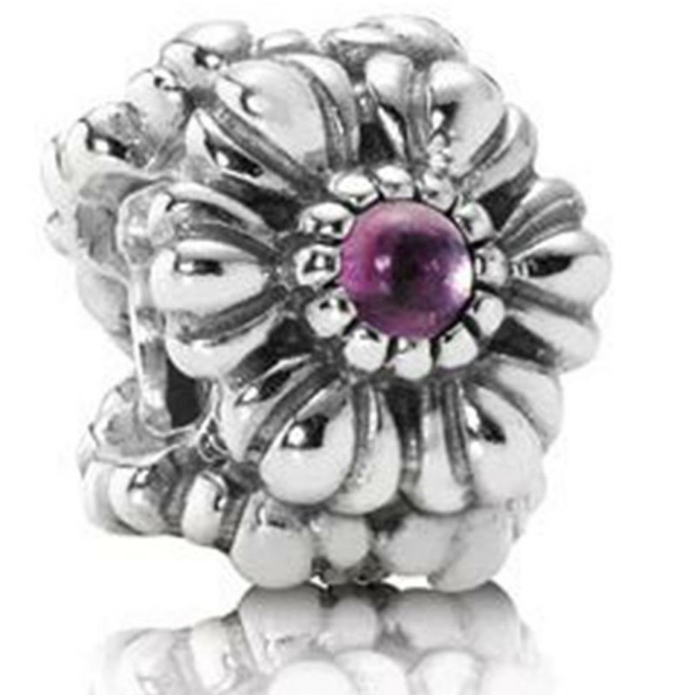 Pandora Amethyst Blossoms Charm